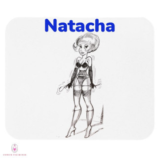 Tapis de souris sexy Natacha hotesse de l'air en tenue SM