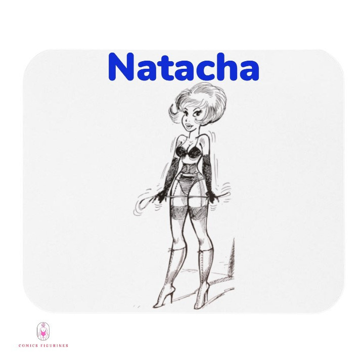 Tapis de souris sexy Natacha hotesse de l'air en tenue SM