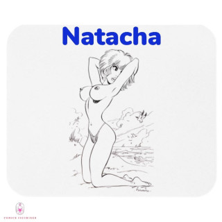 Tapis de souris sexy Natacha à la plage