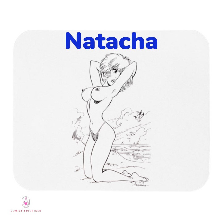 Tapis de souris sexy Natacha à la plage
