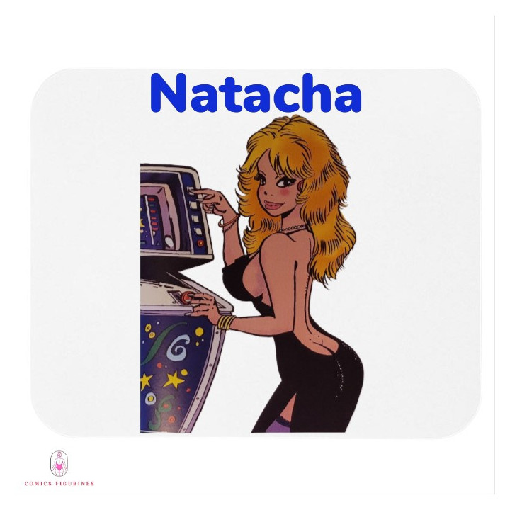 Tapis de souris sexy Natacha Hotesse de l'air en tenue de soirée