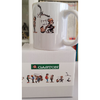 Mug Gaston Lagaffe Mademoiselle Jeanne et la rédaction en céramique