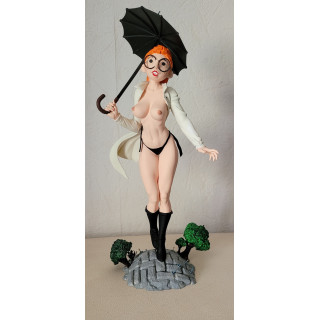 Figurine Sexy Style Mademoiselle Jeanne Pin Up XL Gaston Lagaffe 28 cm
