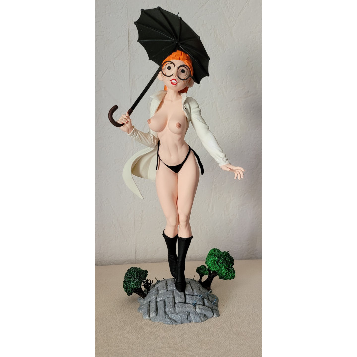 Figurine Sexy Style Mademoiselle Jeanne Pin Up XL Gaston Lagaffe 28 cm
