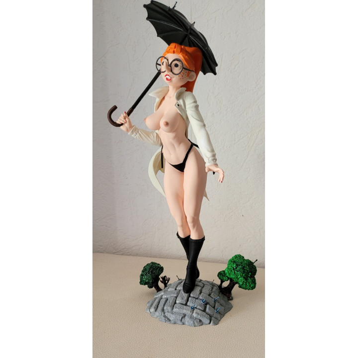 Figurine Sexy Style Mademoiselle Jeanne Pin Up XL Gaston Lagaffe 28 cm