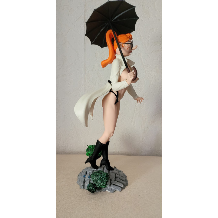 Figurine Sexy Style Mademoiselle Jeanne Pin Up XL Gaston Lagaffe 28 cm