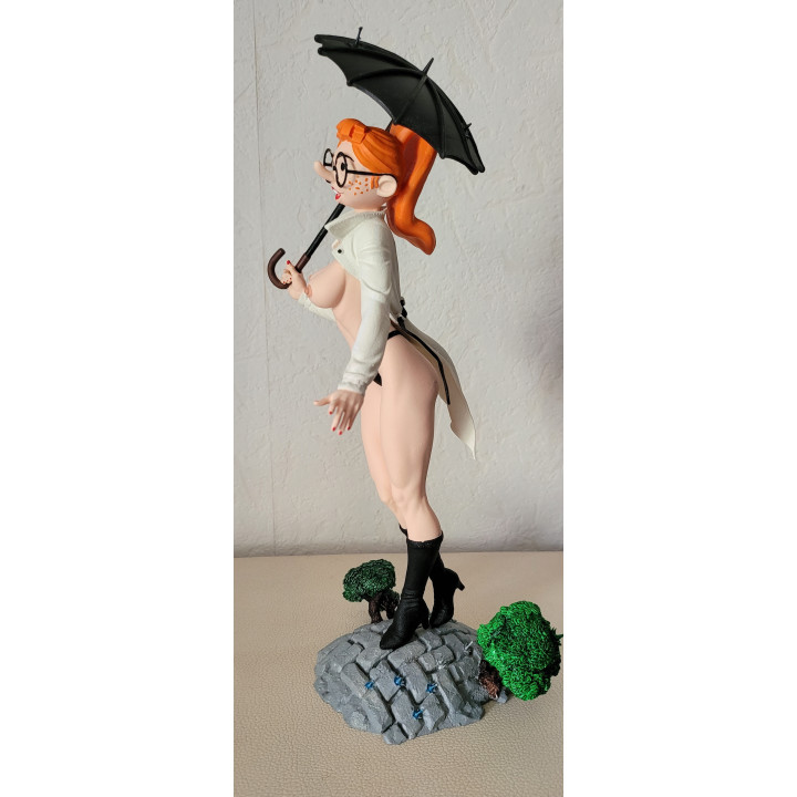 Figurine Sexy Style Mademoiselle Jeanne Pin Up XL Gaston Lagaffe 28 cm