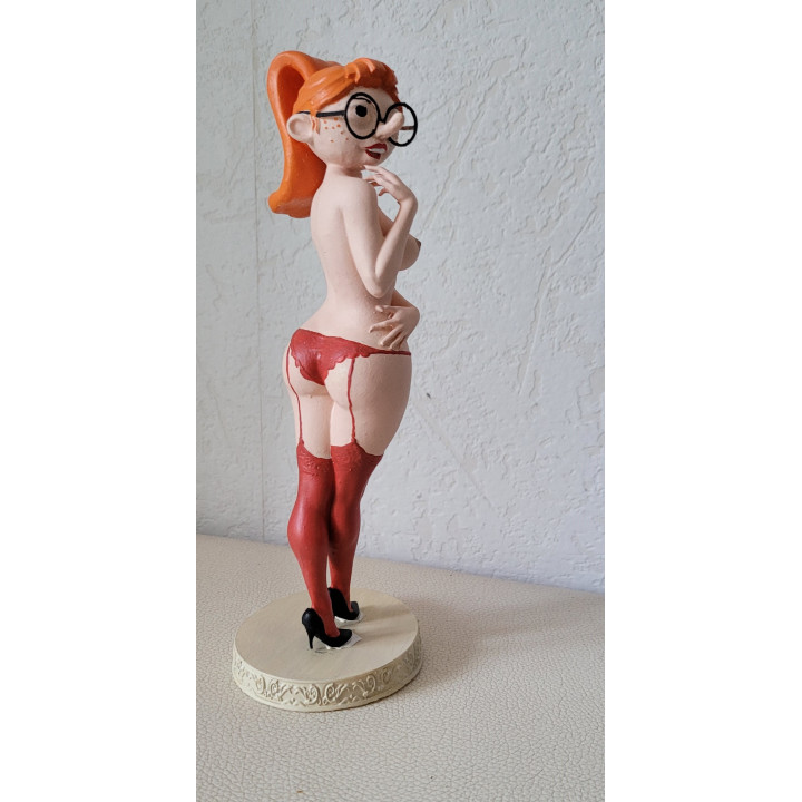 Figurine Sexy Style Mademoiselle Jeanne Pin up Gaston Lagaffe 17 cm Resine