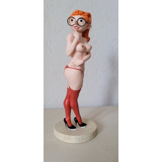 Figurine Sexy Style Mademoiselle Jeanne Pin up Gaston Lagaffe 17 cm Resine