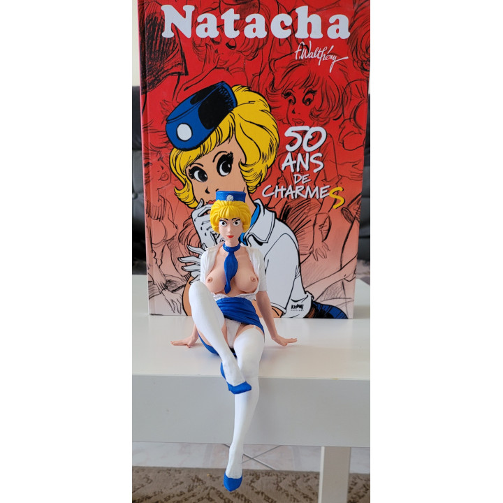 Figurine Style Natacha Hotesse de l'Air Spéciale étagère Walthery Résine