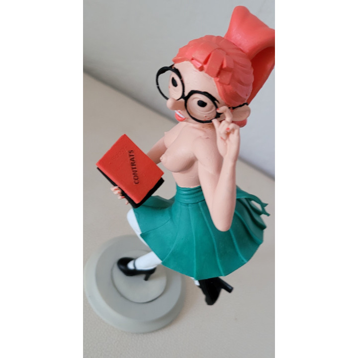 Figurine Sexy Style Mademoiselle Jeanne Pin Up Book Gaston Lagaffe 19 cm