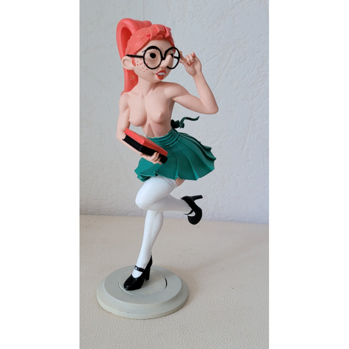 Figurine Sexy Style Mademoiselle Jeanne Pin Up Book Gaston Lagaffe 19 cm