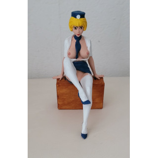 Figurine Sexy Style Natacha Hotesse de l'Air Pin Up en uniforme Résine
