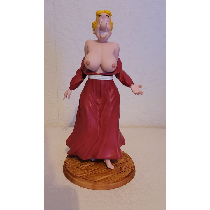Figurine Sexy Style Bonemine fait un Strip tease Asterix 17 cm en resine