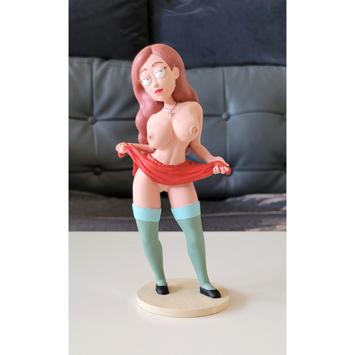 Figurine Sexy Tricia Lange Rick et Morty 17CM en Résine