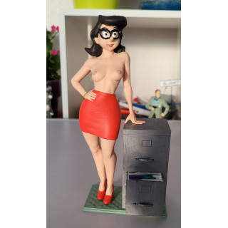 Figurine Sexy Style Mademoiselle Sonia Gaston Lagaffe en résine