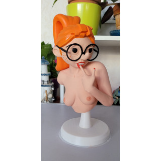 Figurine Sexy Style Mademoiselle Jeanne Buste Géant 25 cm Gaston Lagaffe en résine
