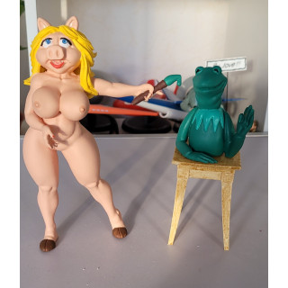 Figurine Sexy Style Miss Peggy Muppet Show en Résine