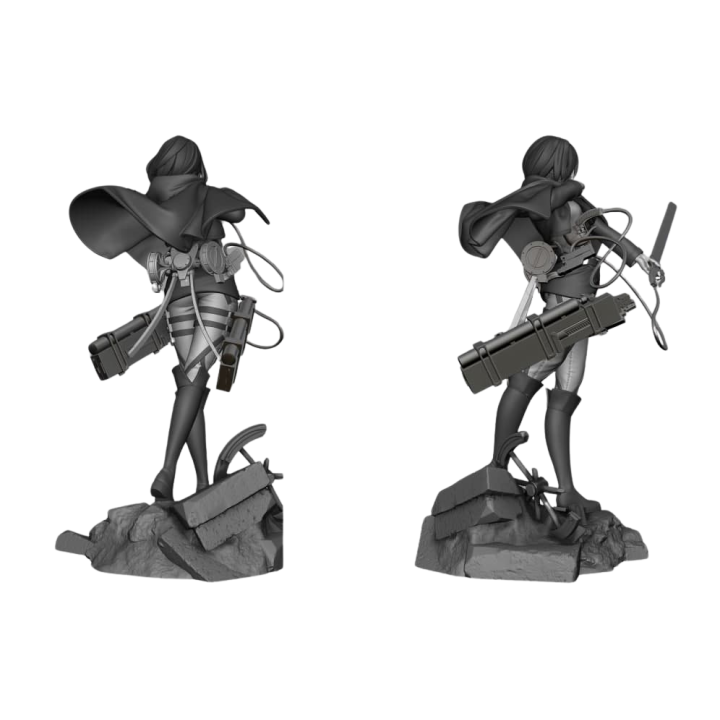Figurine Mikasa Ackerman Attaque des Titans A Votre Image en résine