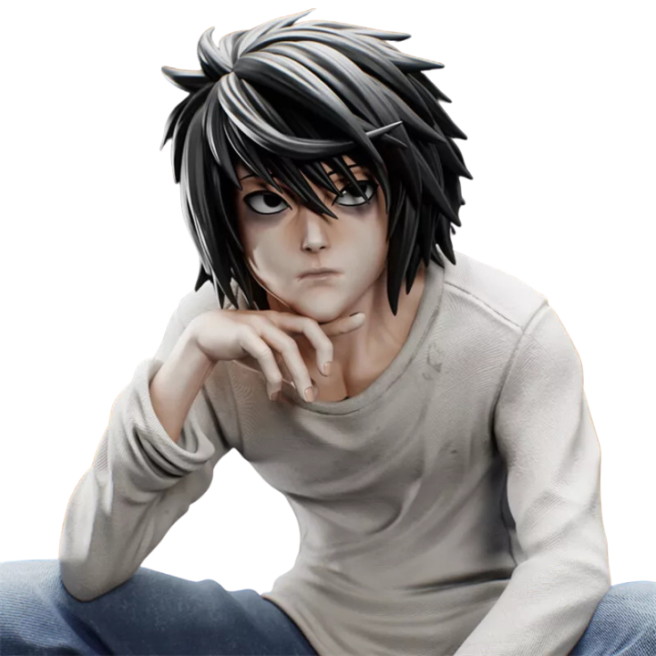 Figurine L Lawliet Death Note A Votre Image en Résine