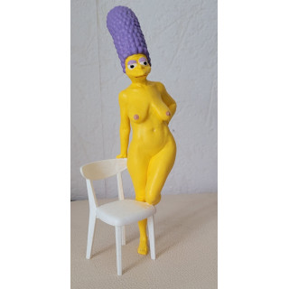 Marge Simpson's mother, Jacqueline Bouvier, in her birthday suit, is 80 years old.