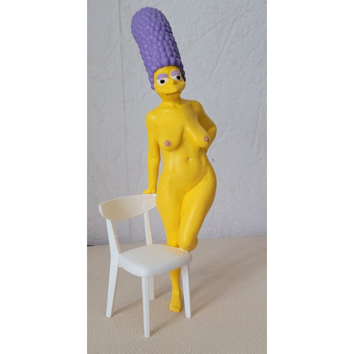 Marge Simpson's mother, Jacqueline Bouvier, in her birthday suit, is 80 years old.