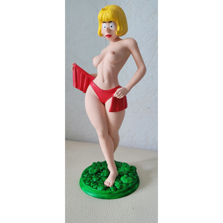 Figurine Sexy Style Style Maman Boule Carine Strip Tease en Résine