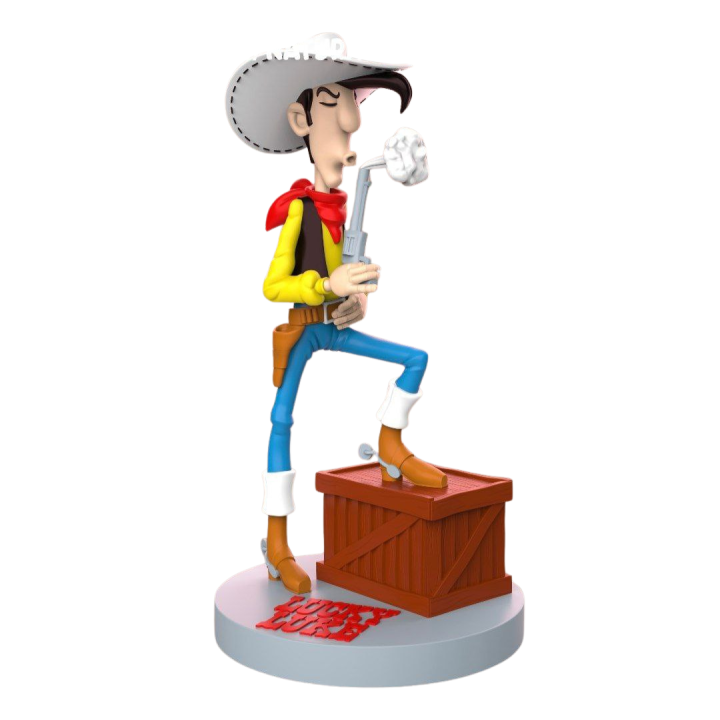 Devenez Lucky Luke en lui donnant votre visage avec une figurine 3D