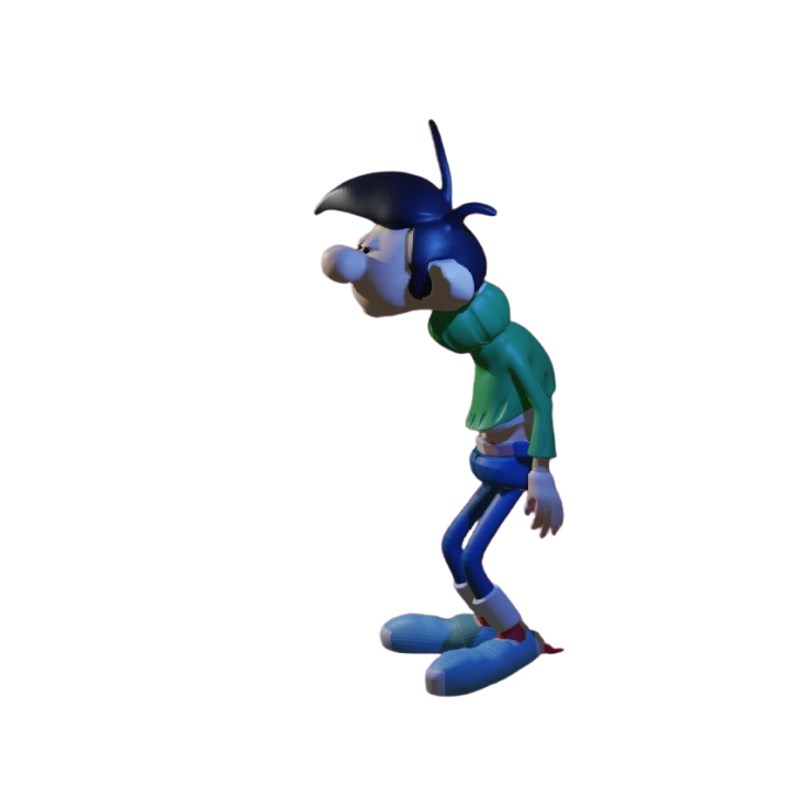 Figurine Gaston Lagaffe a votre Image en Résine