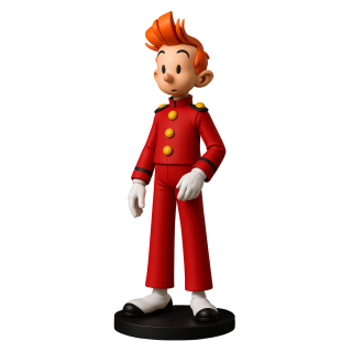 Devenez Spirou en lui donnant votre visage avec une figurine 3D