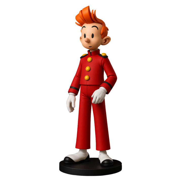 Devenez Spirou en lui donnant votre visage avec une figurine 3D