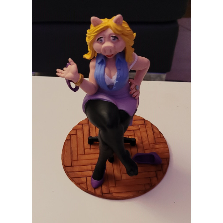 Figurine Sexy  Miss Peggy Pin Up Muppet Show en Résine