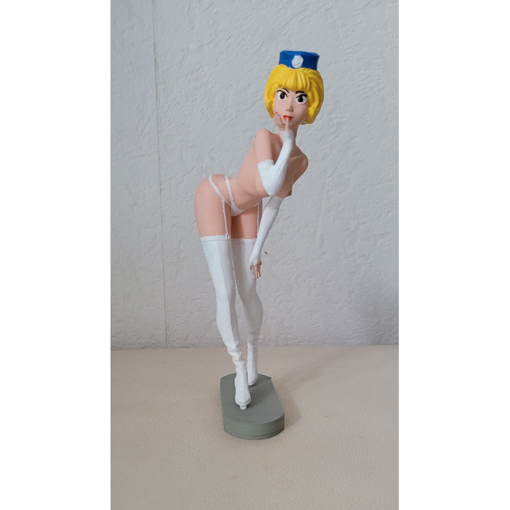 Figurine Sexy Style Natacha Pin Up Kiss 17cm Walthery Résine