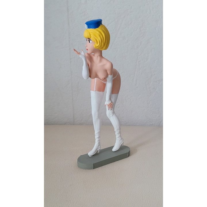 Figurine Sexy Style Natacha Pin Up Kiss 17cm Walthery Résine