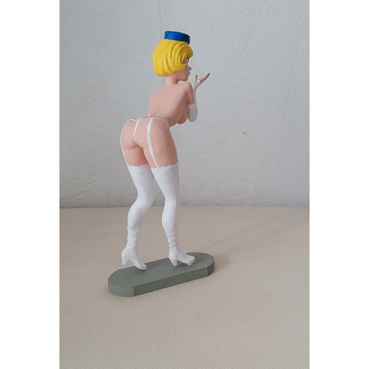 Figurine Sexy Style Natacha Pin Up Kiss 17cm Walthery Résine