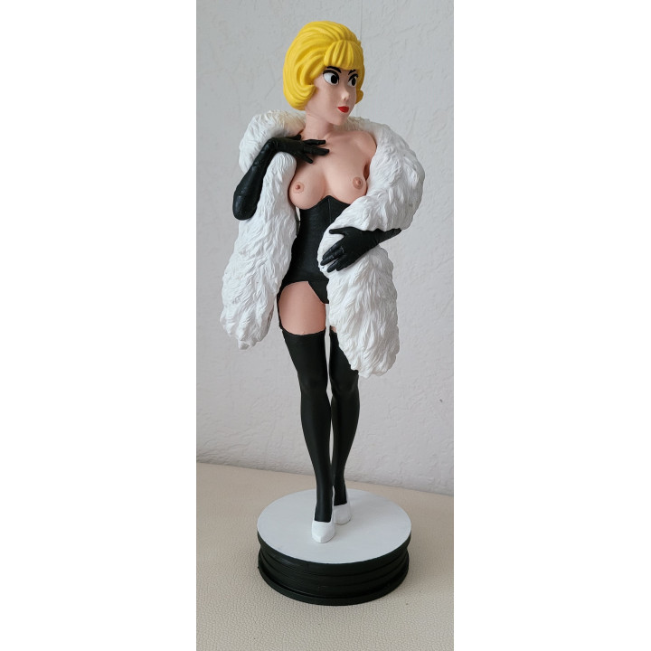Figurine Sexy Style Natacha Pin Up Bourgeoise 30cm Walthery Résine