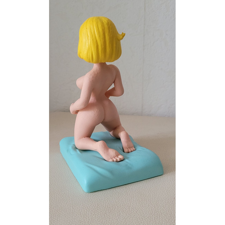 Figurine Sexy Style Maman Boule et Bill Carine a genoux Lingerie Résine