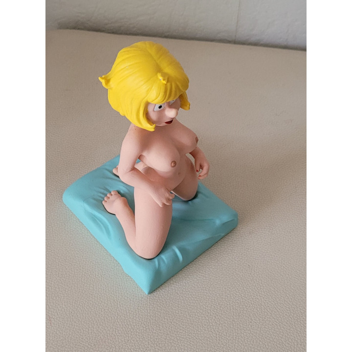 Figurine Sexy Style Maman Boule et Bill Carine a genoux Lingerie Résine