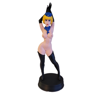 Figurine Sexy Style Natacha Hotesse de l'Air Pin Up Grand format 31 cm en Résine