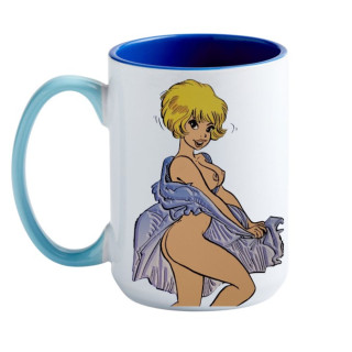 Mug sexy Natacha robe mauve en ceramique