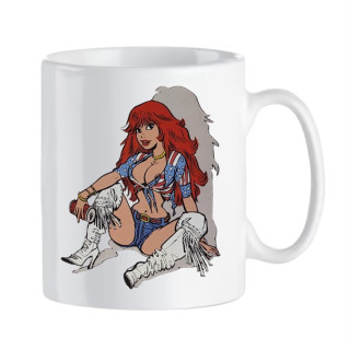 Mug Rubine cowgirl América en céramique