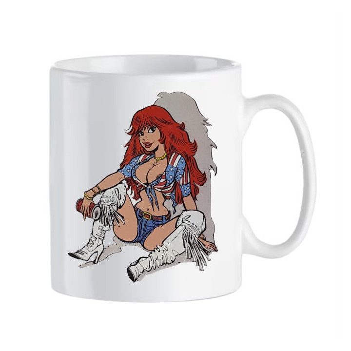 Mug Rubine cowgirl América en céramique
