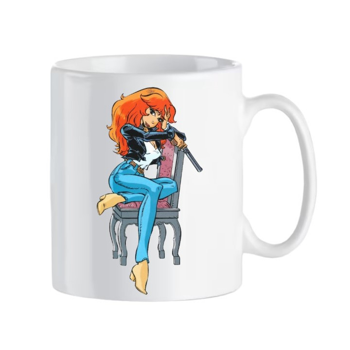 Mug Rubine  assise avec 357 magnum en céramique