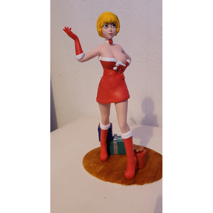 Figurine Sexy Style Natacha Mère Noël Walthery 25 cm en resine
