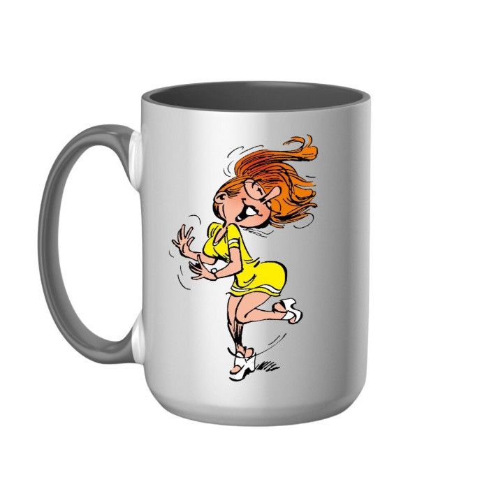 Mug Mademoiselle Jeanne fofolle couleur en céramique