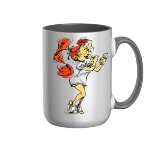 Mug Mademoiselle Jeanne Maquillage en céramique