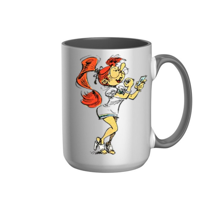 Mug Mademoiselle Jeanne Maquillage en céramique