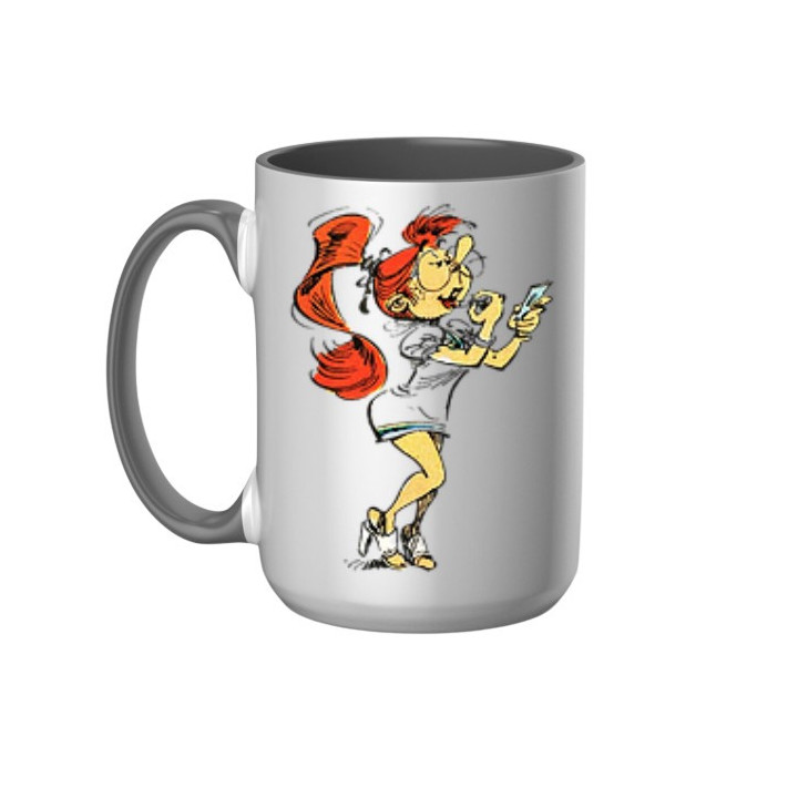 Mug Mademoiselle Jeanne Maquillage en céramique